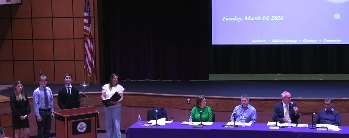 Hampton Bays High School students are sworn in at Board of Education meeting.

Image credit: Hampton Bays UFSD YouTube