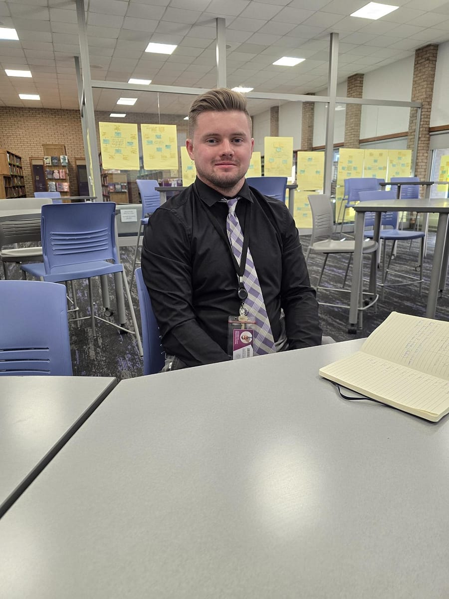 Mr. Cummings is always ready to help students.